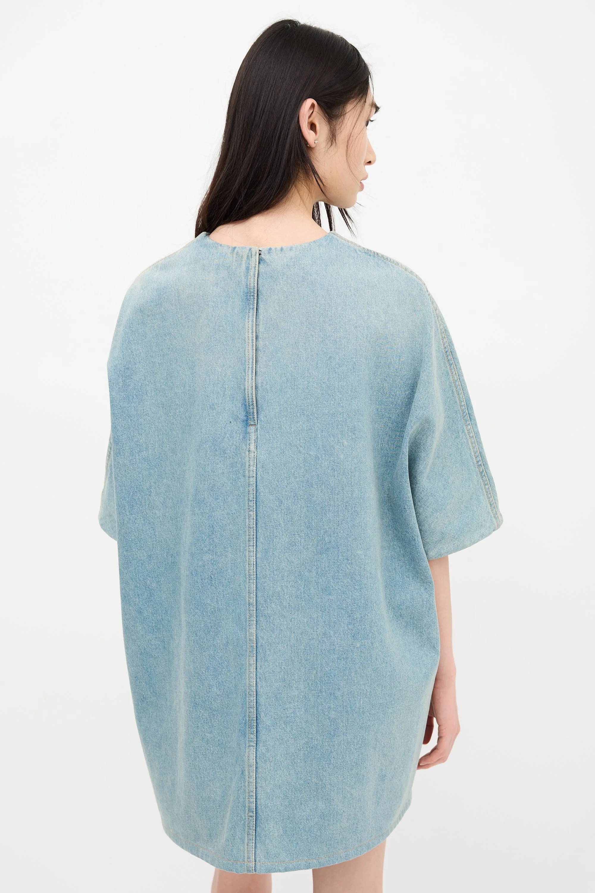 2021 Denim Short Sleeve Dress