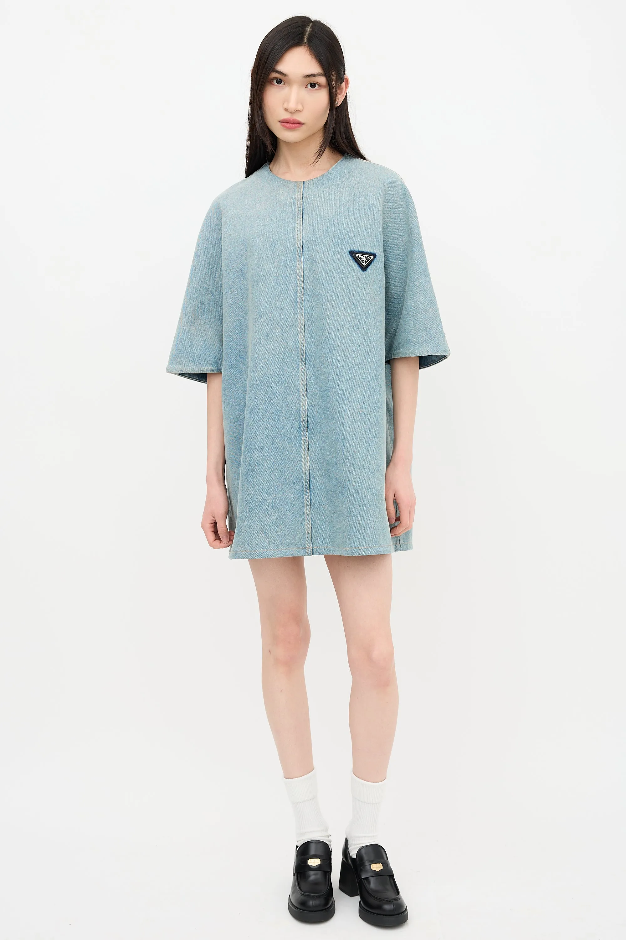 2021 Denim Short Sleeve Dress