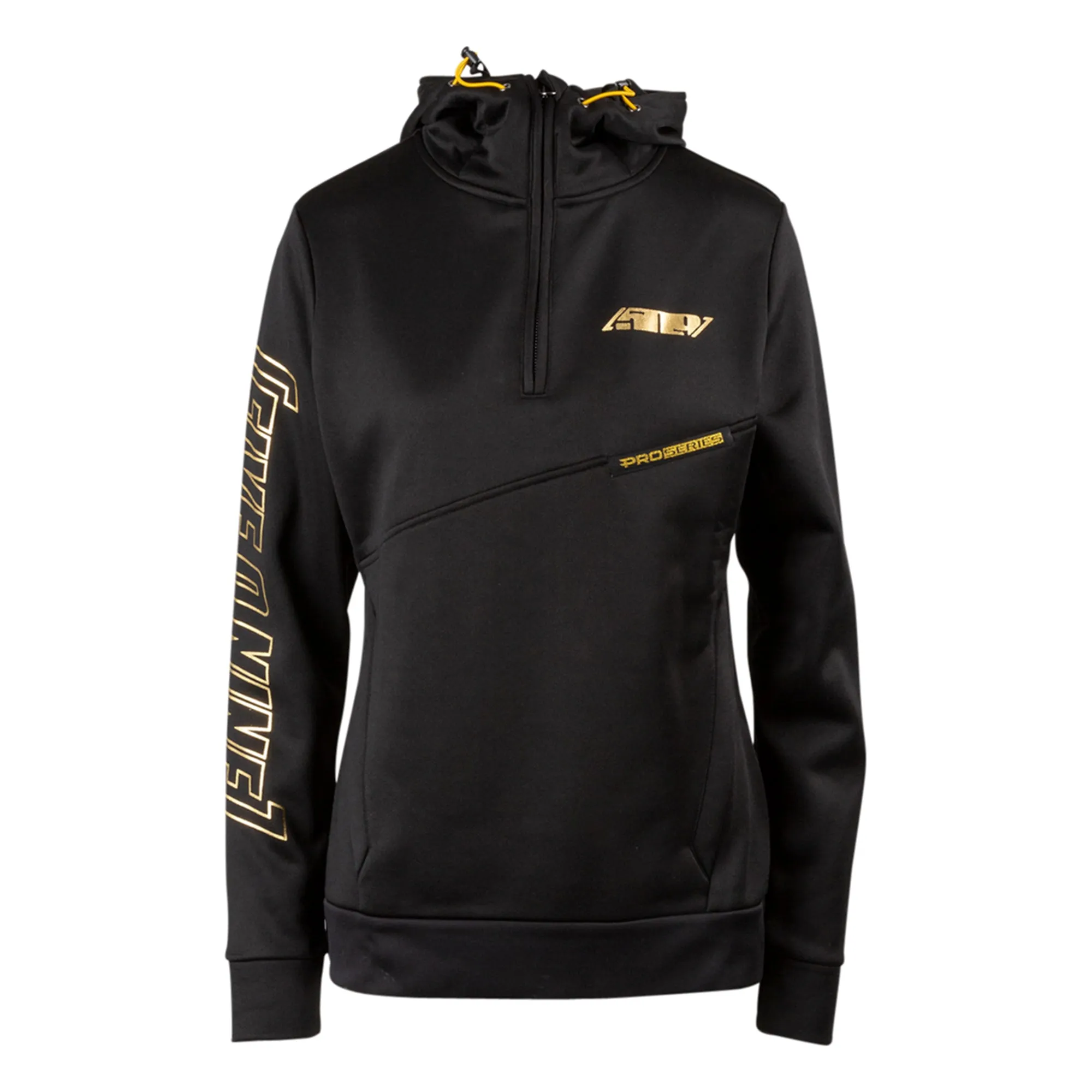 509 Womens Sector Quarter Zip Snowmobile Hoodie Black