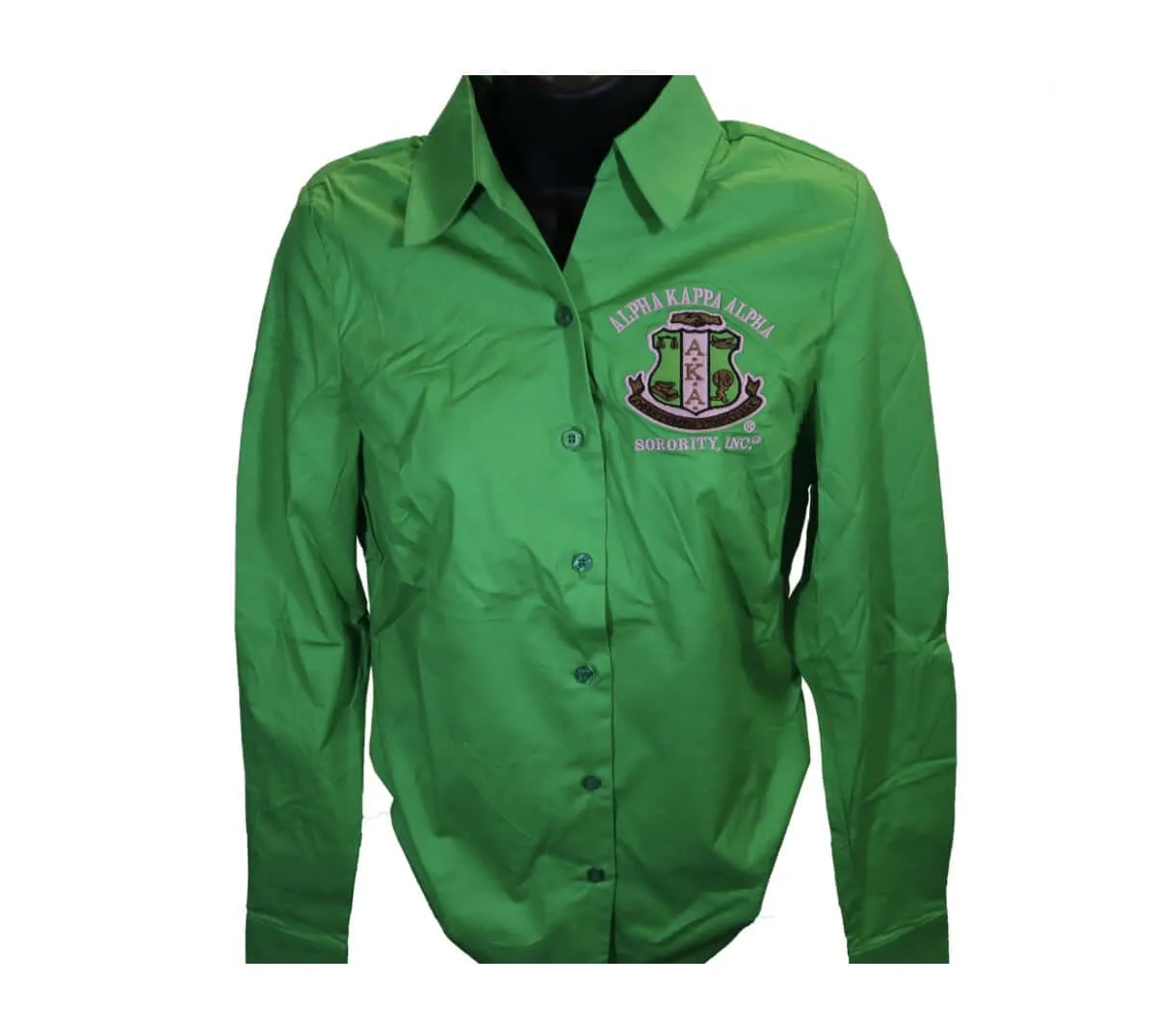 AKA Shirt - Button Collar Shirt, Green