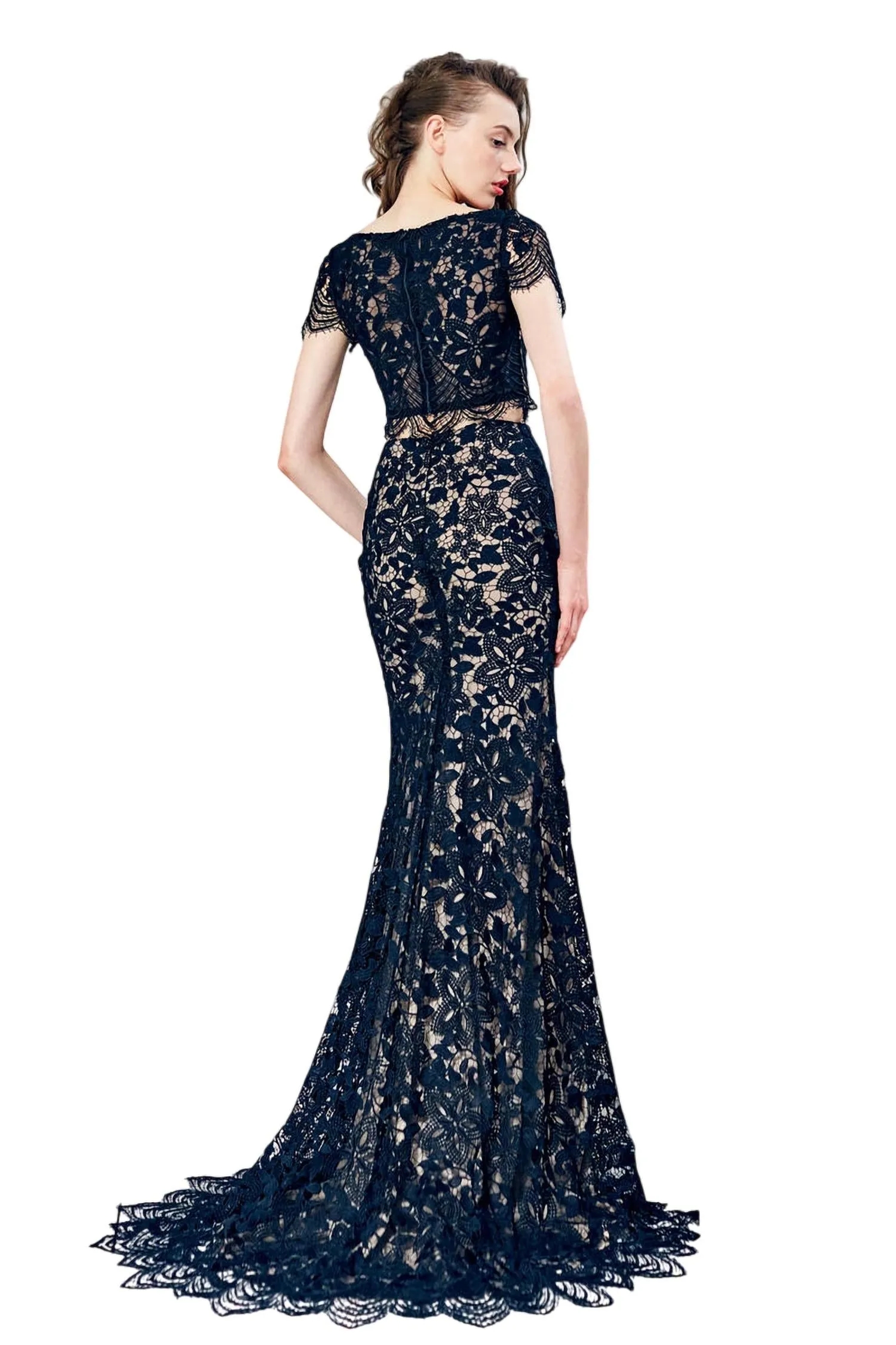 Angela & Alison - Laced Prom Dress