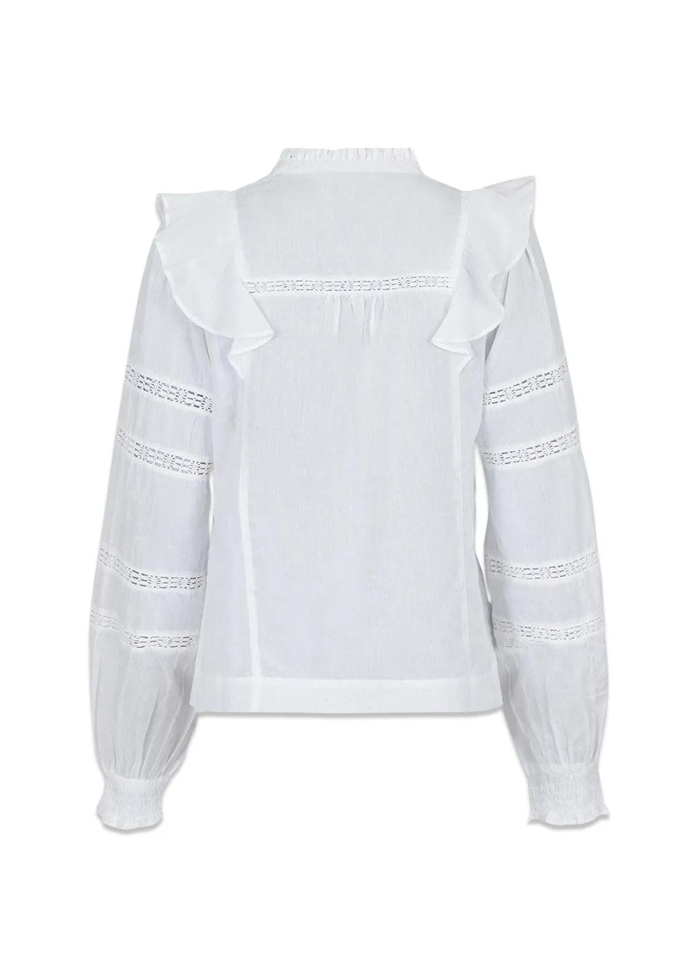 Aroma S Voile Blouse - White