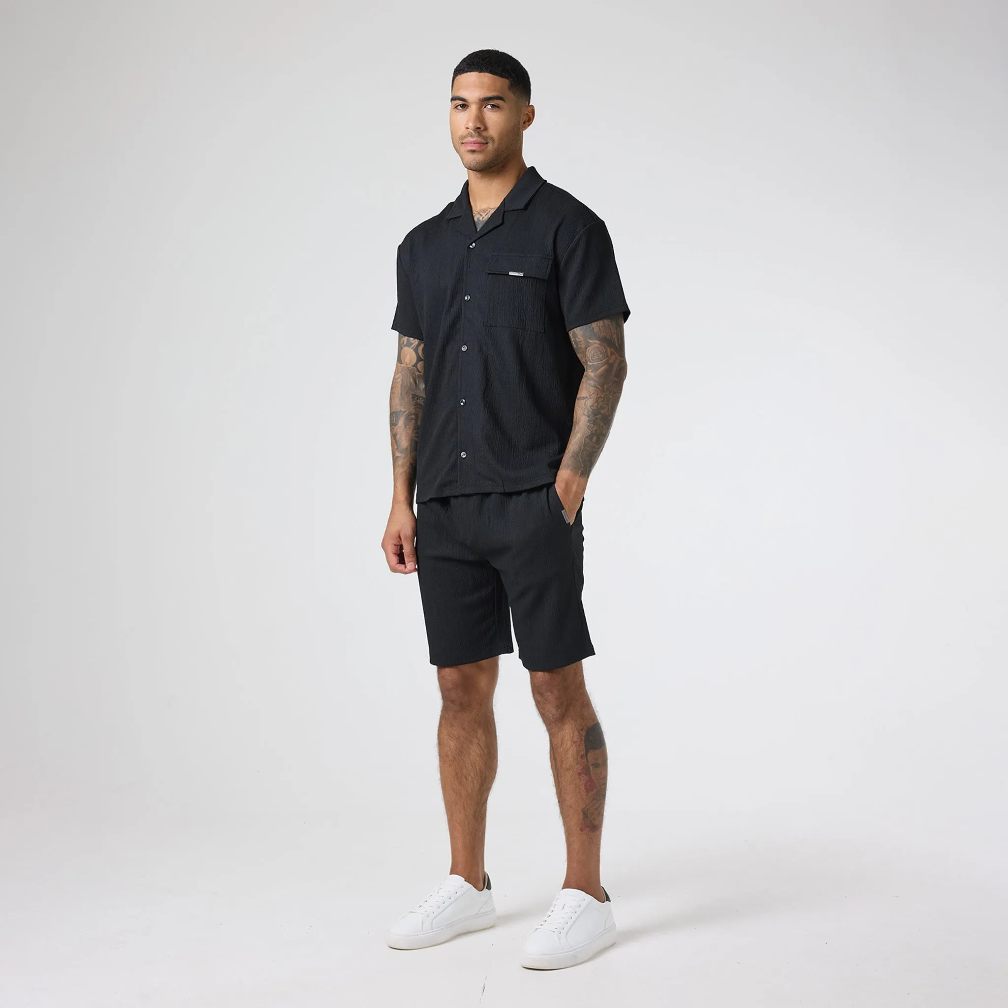 Crinkle Shirt | Black