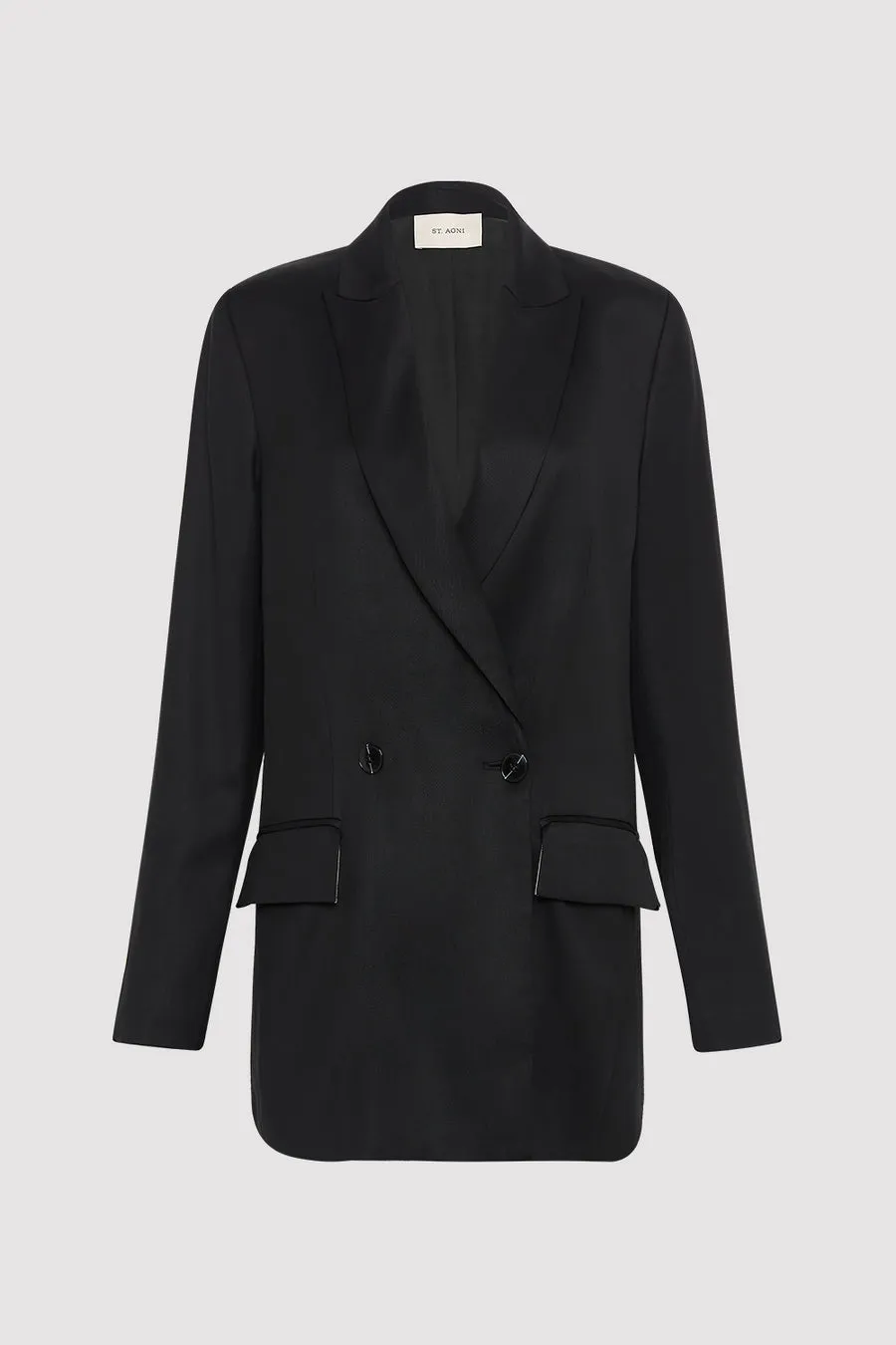 Double Breasted Black Blazer