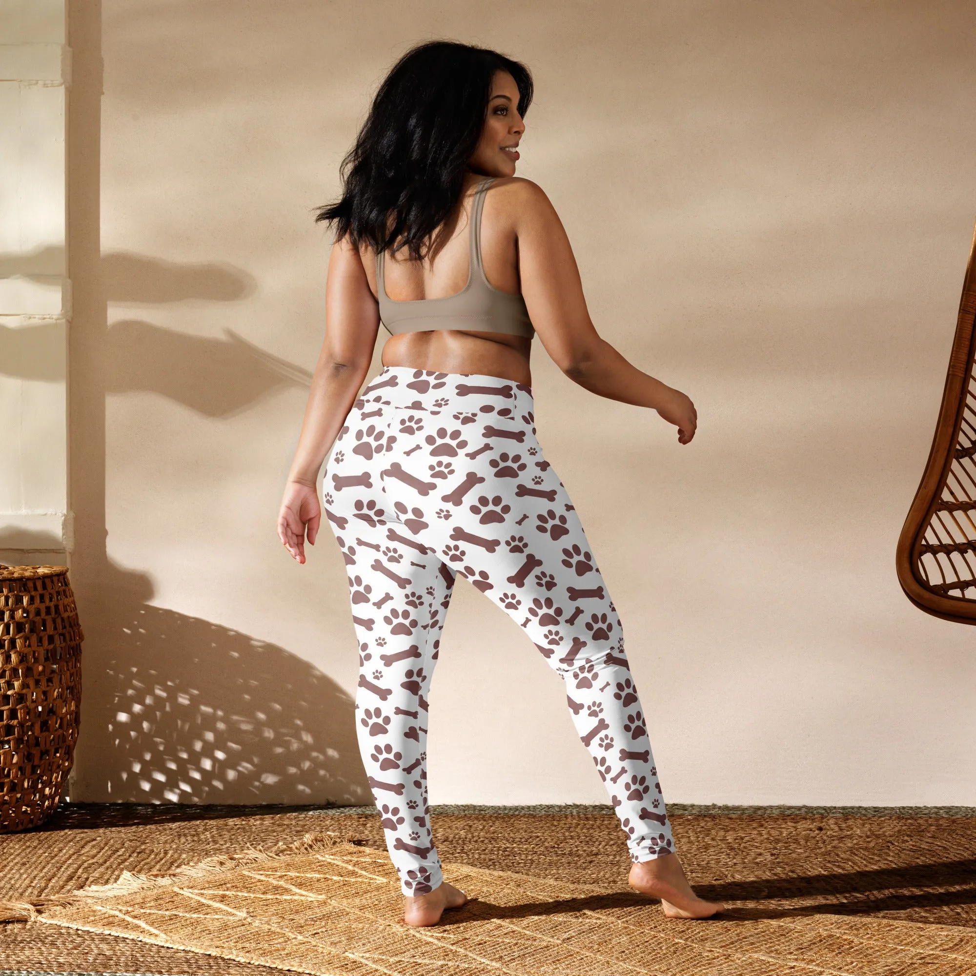 Earthy Paws Yoga Leggings