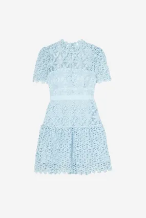 GEO GUIPURE MINI DRESS