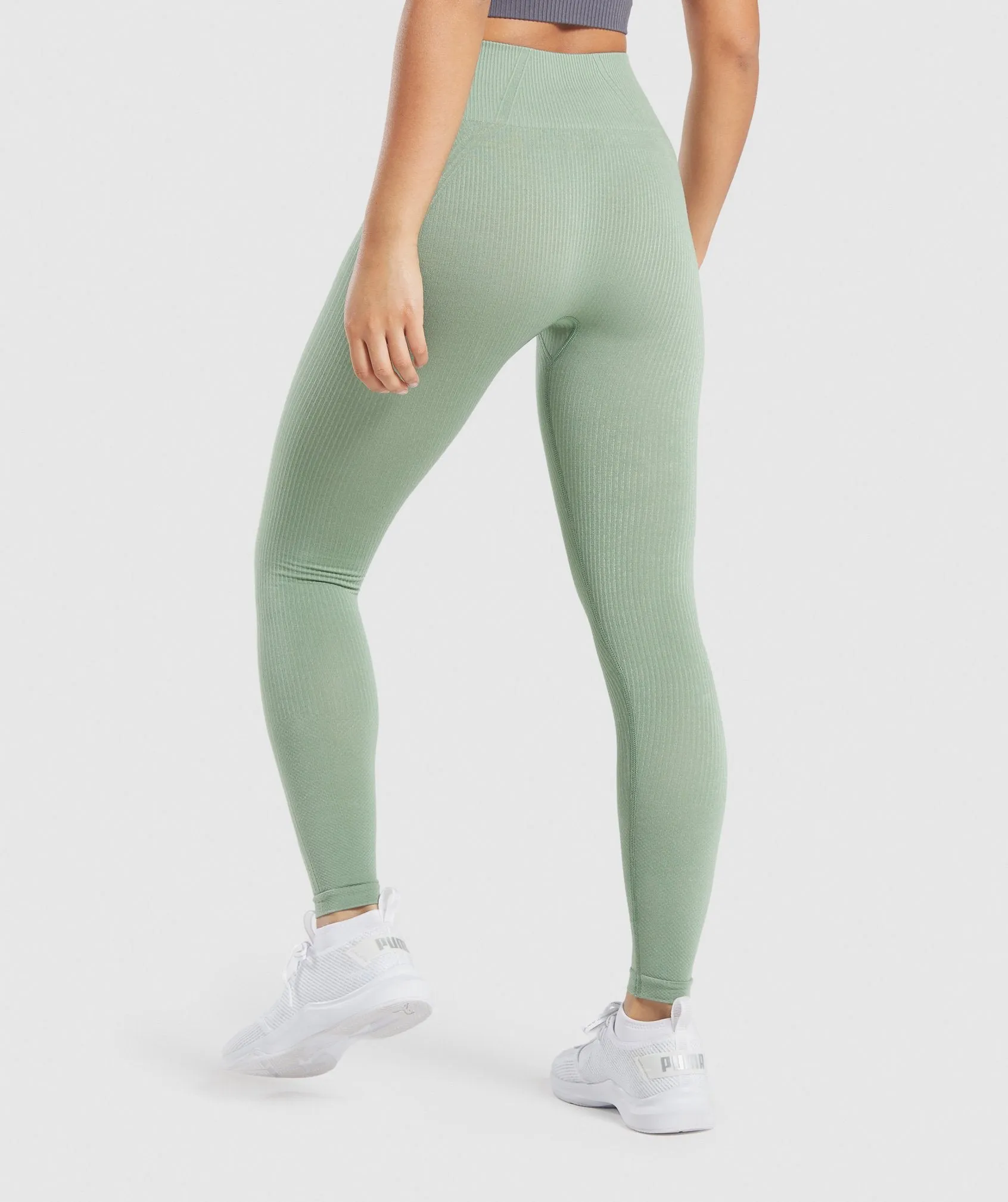 Gymshark Power Down Leggings - Green