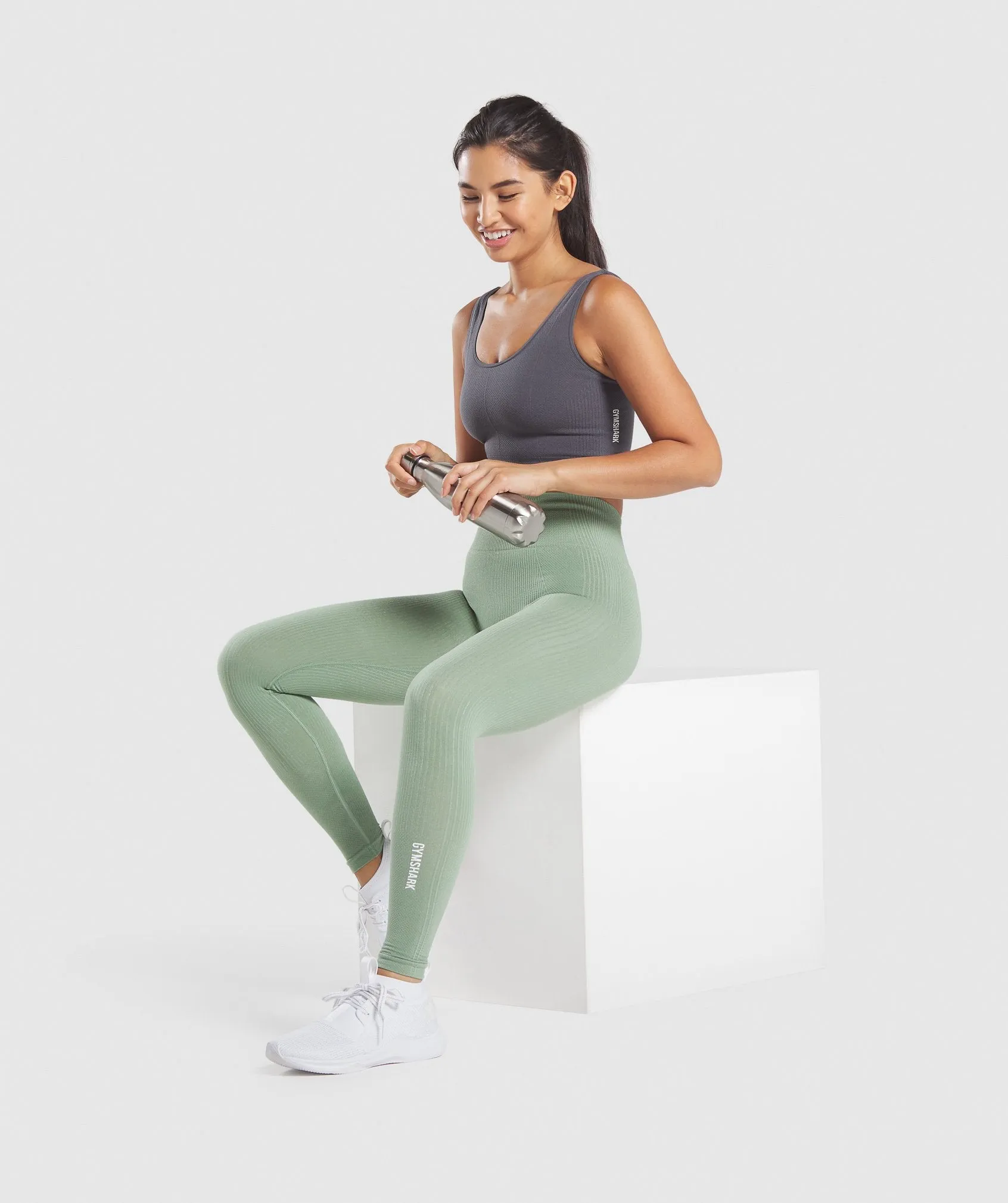 Gymshark Power Down Leggings - Green