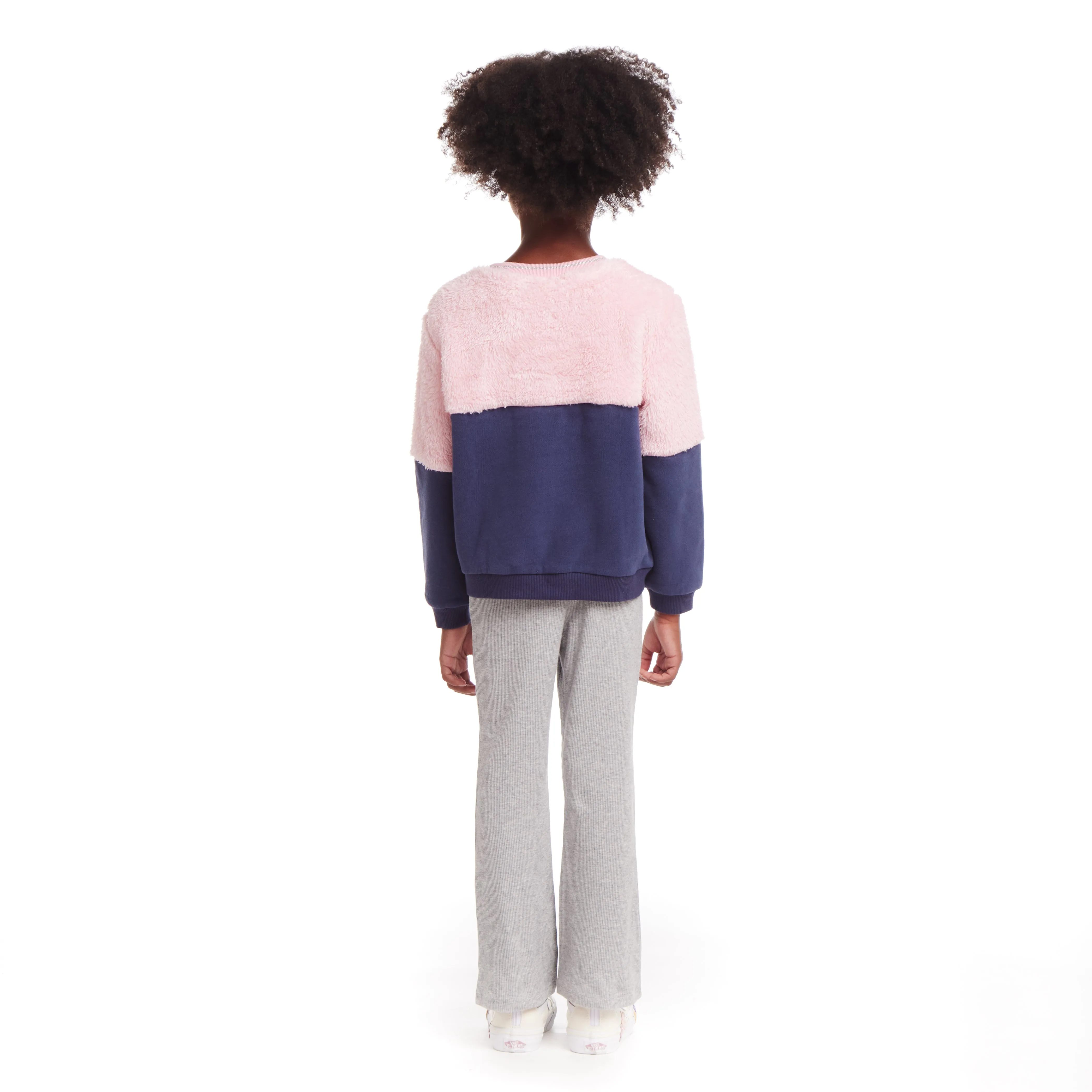 Kids (2-7) Crewneck & Flare Legging Set | Multicolor Smiles