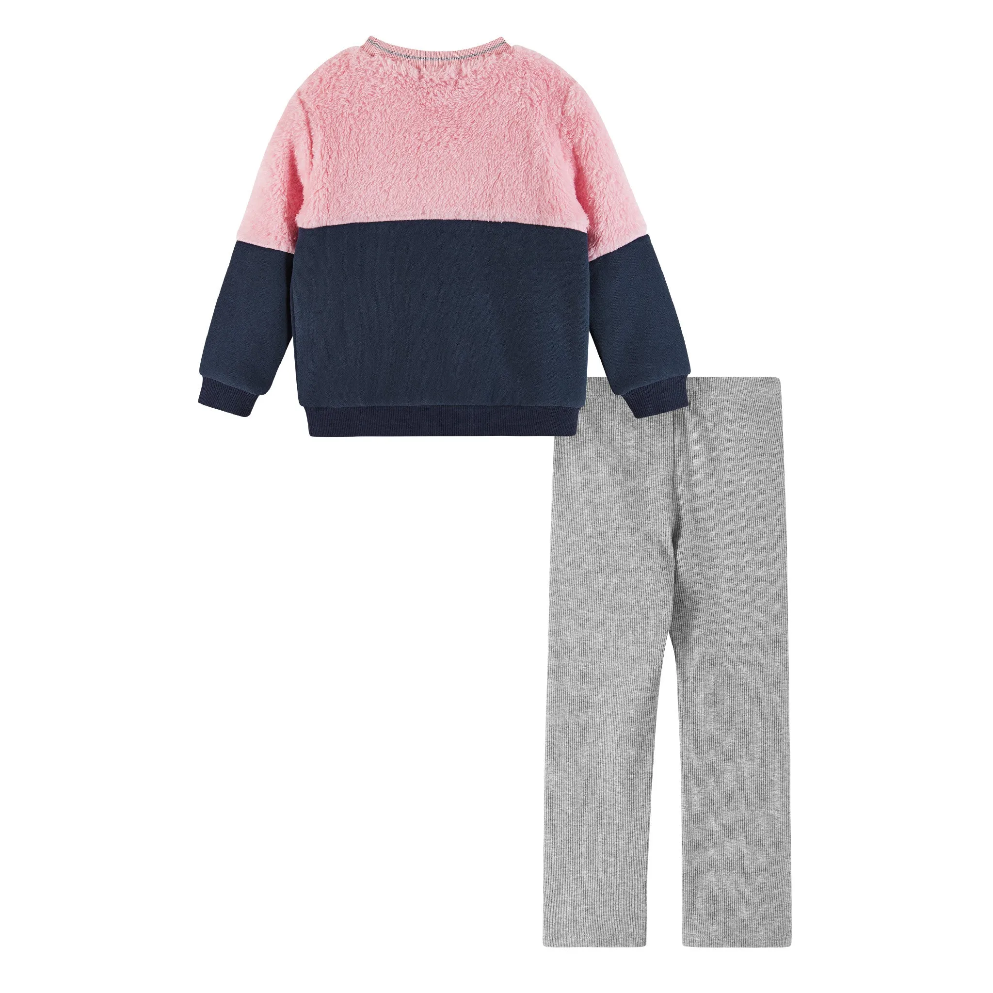 Kids (2-7) Crewneck & Flare Legging Set | Multicolor Smiles