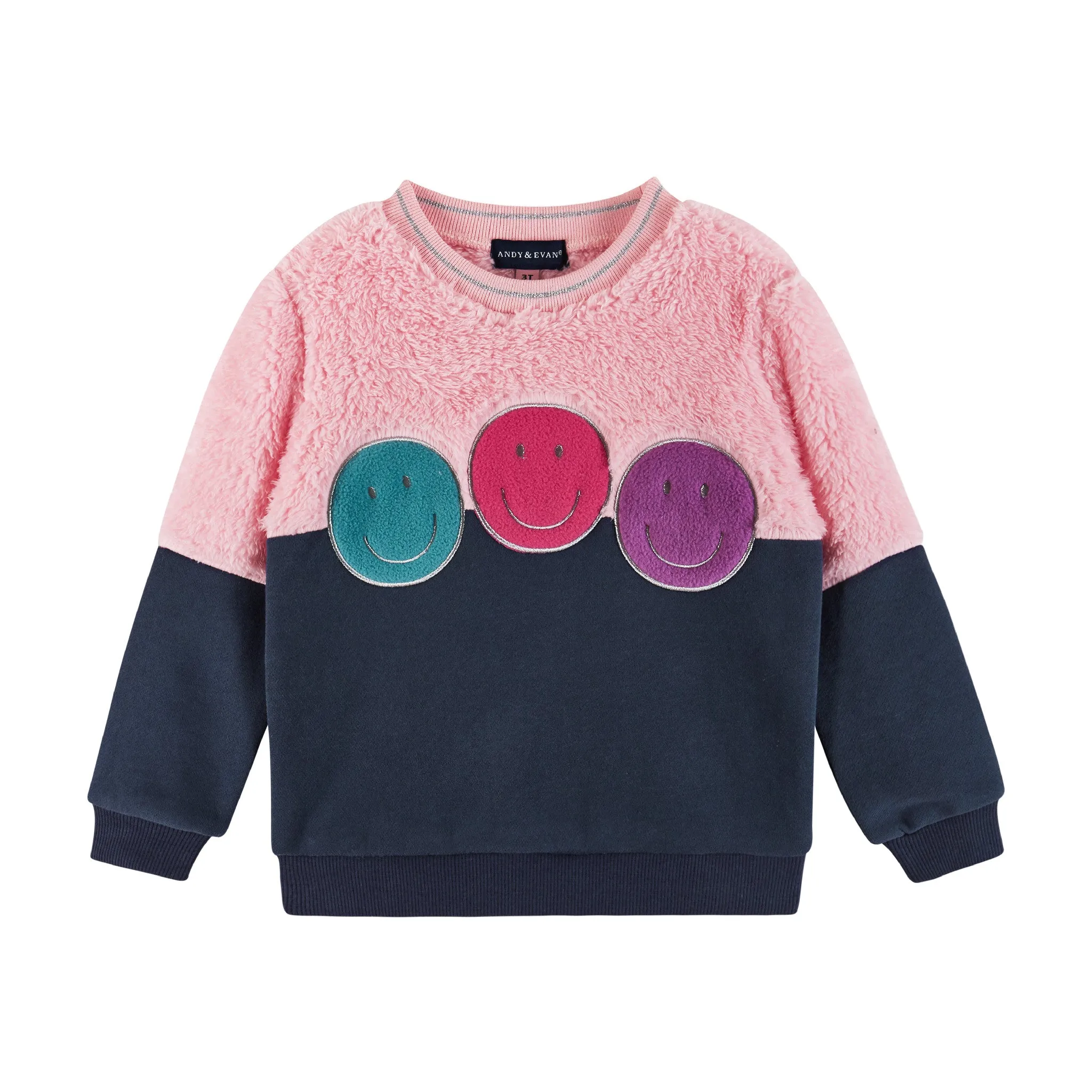 Kids (2-7) Crewneck & Flare Legging Set | Multicolor Smiles