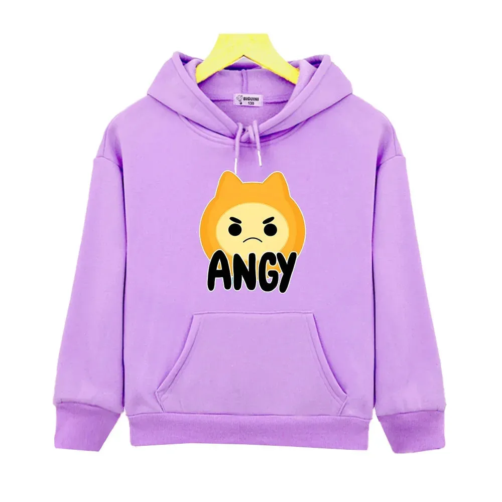 Ooblets Hot Game Hoodies Casual Comfortable Children Hooded Sweatshirt for Autumn/Winter Kawaii Boys Girls Clothing Fleece Hoody