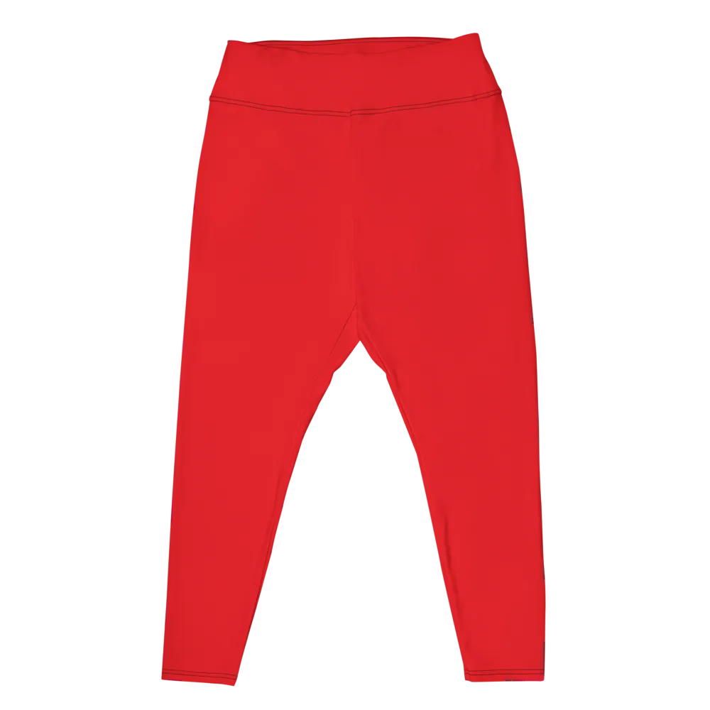 Red Plus Size Leggings
