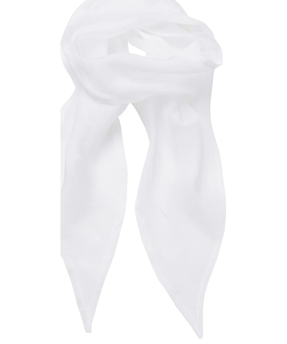 White - 'Colours' Chiffon scarf