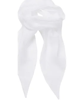 White - 'Colours' Chiffon scarf