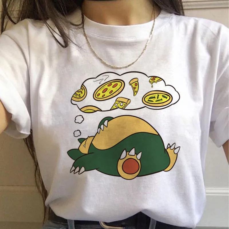 White Printed T-Shirt Set-2 Pokemon (Variants Available)